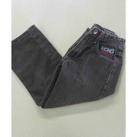 Boys Ecko Unlimited Jeans Sz 4  Adjustable Waist D - Picture 1 of 6